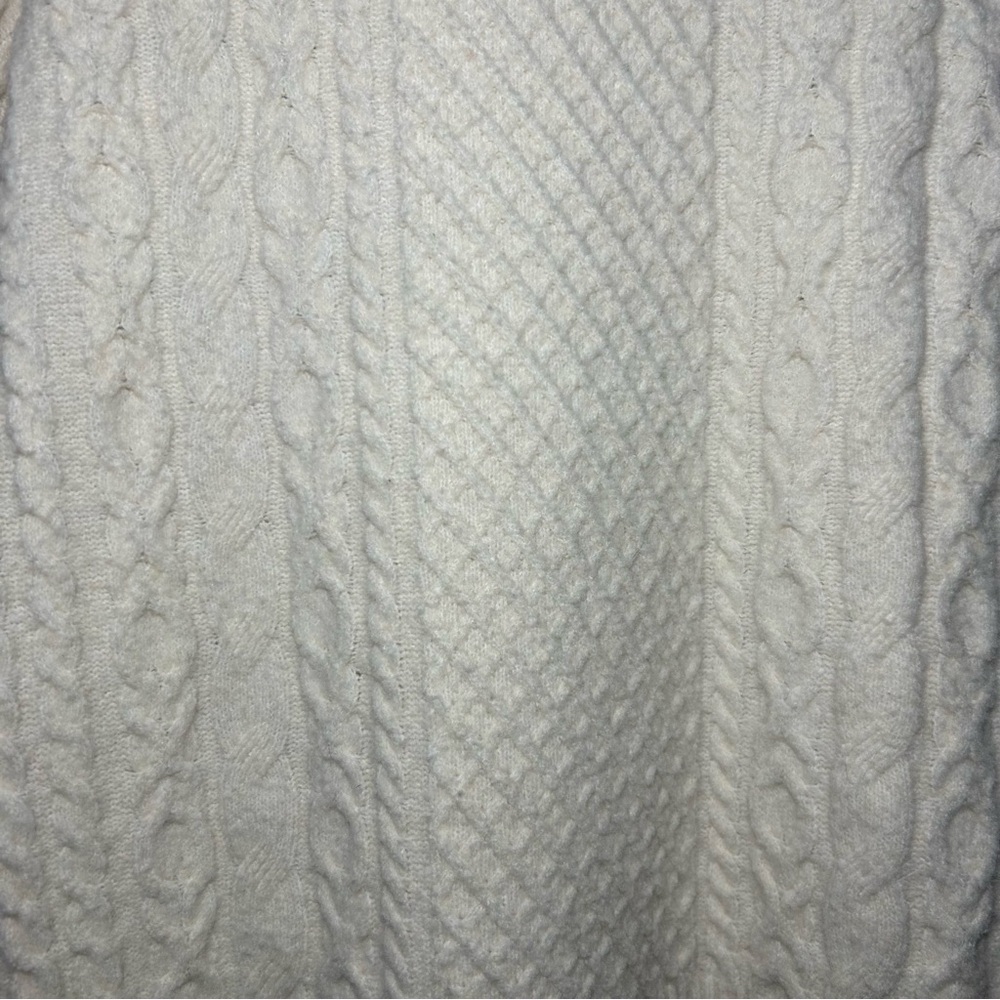 Women’s Crewneck Tunic Pullover Sweater- A New Day- Cream - Picture 5 of 7